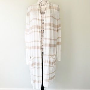 Like new cream tan long cardigan